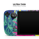 Hype Flourescent Summer Pineapple Pattern // Full Body Skin Decal Wrap Kit for the Steam Deck handheld gaming computer