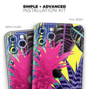 Hype Flourescent Summer Pineapple Pattern  - Protective Skin Wrap & Decal – Compatible with iPhone SE to iPhone 17 Pro Max (All Models)