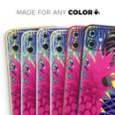 Hype Flourescent Summer Pineapple Pattern  - Protective Skin Wrap & Decal – Compatible with iPhone SE to iPhone 17 Pro Max (All Models)