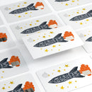 I Love You To The Moon And Back - Premium Protective Decal Skin-Kit for the Apple Credit Card