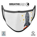 I Love You To The Moon And Back - Made in USA Mouth Cover Unisex Anti-Dust Cotton Blend Reusable & Washable Face Mask with Adjustable Sizing for Adult or Child