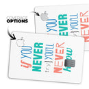 If You Never Try You Never Know - Premium Protective Decal Skin-Kit for the Apple Credit Card