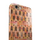 Igneous Black Tribal Arrow Pattern iPhone 6/6s or 6/6s Plus 2-Piece Hybrid INK-Fuzed Case