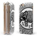 Indian Mandala Elephant iPhone 6/6s or 6/6s Plus 2-Piece Hybrid INK-Fuzed Case
