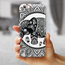 Indian Mandala Elephant iPhone 6/6s or 6/6s Plus 2-Piece Hybrid INK-Fuzed Case