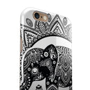 Indian Mandala Elephant iPhone 6/6s or 6/6s Plus 2-Piece Hybrid INK-Fuzed Case