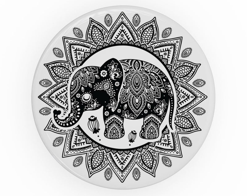 Indian Mandala Elephant - Skin Kit for PopSockets and other Smartphone Extendable Grips & Stands