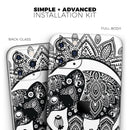 Indian Mandala Elephant - Skin-Kit compatible with the Apple iPhone 13, 13 Pro Max, 13 Mini, 13 Pro, iPhone 12, iPhone 11 (All iPhones Available)