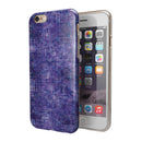 Indigo Watercolor Cross Hatch iPhone 6/6s or 6/6s Plus 2-Piece Hybrid INK-Fuzed Case