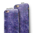 Indigo Watercolor Cross Hatch iPhone 6/6s or 6/6s Plus 2-Piece Hybrid INK-Fuzed Case