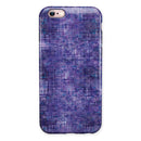 Indigo Watercolor Cross Hatch iPhone 6/6s or 6/6s Plus 2-Piece Hybrid INK-Fuzed Case
