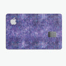 Indigo Watercolor Cross Hatch - Premium Protective Decal Skin-Kit for the Apple Credit Card