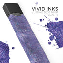 Indigo Watercolor Cross Hatch - Premium Decal Protective Skin-Wrap Sticker compatible with the Juul Labs vaping device
