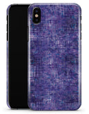 Indigo Watercolor Cross Hatch - iPhone X Clipit Case
