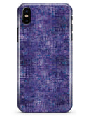 Indigo Watercolor Cross Hatch - iPhone X Clipit Case