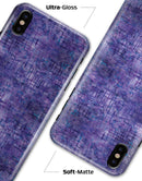 Indigo Watercolor Cross Hatch - iPhone X Clipit Case