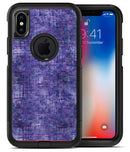 Indigo Watercolor Cross Hatch - iPhone X OtterBox Case & Skin Kits