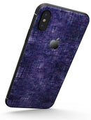 Indigo Watercolor Cross Hatch - iPhone X Skin-Kit