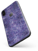 Indigo Watercolor Cross Hatch - iPhone X Skin-Kit