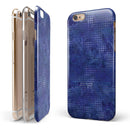 Indigo Watercolor Polka Dots iPhone 6/6s or 6/6s Plus 2-Piece Hybrid INK-Fuzed Case