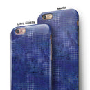 Indigo Watercolor Polka Dots iPhone 6/6s or 6/6s Plus 2-Piece Hybrid INK-Fuzed Case