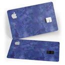 Indigo Watercolor Polka Dots - Premium Protective Decal Skin-Kit for the Apple Credit Card