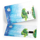 Individual Tree Splatter - Premium Protective Decal Skin-Kit for the Apple Credit Card
