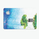 Individual Tree Splatter - Premium Protective Decal Skin-Kit for the Apple Credit Card