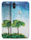 Individual Tree Splatter - iPhone X Skin-Kit