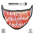 Inspire Someone Today - Made in USA Mouth Cover Unisex Anti-Dust Cotton Blend Reusable & Washable Face Mask with Adjustable Sizing for Adult or Child