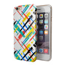 Intersecting Vector Bright Strokes iPhone 6/6s or 6/6s Plus 2-Piece Hybrid INK-Fuzed Case