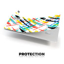 Intersecting Vector Bright Strokes - Premium Protective Decal Skin-Kit for the Apple Credit Card