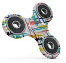 Intersecting Vector Bright Strokes Full-Body Fidget Spinner Skin-Kit