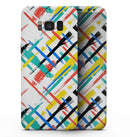 Intersecting Vector Bright Strokes - Samsung Galaxy S8 Full-Body Skin Kit