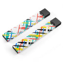 Intersecting Vector Bright Strokes - Premium Decal Protective Skin-Wrap Sticker compatible with the Juul Labs vaping device