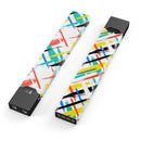 Intersecting Vector Bright Strokes - Premium Decal Protective Skin-Wrap Sticker compatible with the Juul Labs vaping device