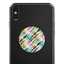 Intersecting Vector Bright Strokes - Skin Kit for PopSockets and other Smartphone Extendable Grips & Stands