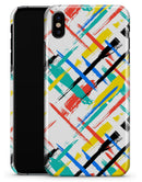 Intersecting Vector Bright Strokes - iPhone X Clipit Case