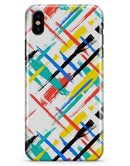 Intersecting Vector Bright Strokes - iPhone X Clipit Case