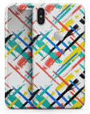 Intersecting Vector Bright Strokes - iPhone X Skin-Kit