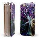 Inverted Abstract Colorful WaterColor Vivid Tree iPhone 6/6s or 6/6s Plus 2-Piece Hybrid INK-Fuzed Case