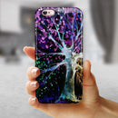Inverted Abstract Colorful WaterColor Vivid Tree iPhone 6/6s or 6/6s Plus 2-Piece Hybrid INK-Fuzed Case