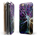 Inverted Abstract Colorful WaterColor Vivid Tree iPhone 6/6s or 6/6s Plus 2-Piece Hybrid INK-Fuzed Case