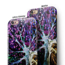 Inverted Abstract Colorful WaterColor Vivid Tree iPhone 6/6s or 6/6s Plus 2-Piece Hybrid INK-Fuzed Case