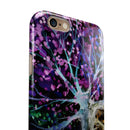 Inverted Abstract Colorful WaterColor Vivid Tree iPhone 6/6s or 6/6s Plus 2-Piece Hybrid INK-Fuzed Case