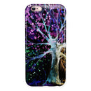 Inverted Abstract Colorful WaterColor Vivid Tree iPhone 6/6s or 6/6s Plus 2-Piece Hybrid INK-Fuzed Case