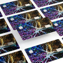 Inverted Abstract Colorful WaterColor Vivid Tree - Premium Protective Decal Skin-Kit for the Apple Credit Card