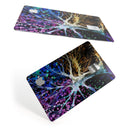 Inverted Abstract Colorful WaterColor Vivid Tree - Premium Protective Decal Skin-Kit for the Apple Credit Card