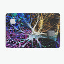 Inverted Abstract Colorful WaterColor Vivid Tree - Premium Protective Decal Skin-Kit for the Apple Credit Card