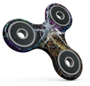 Inverted Abstract Colorful WaterColor Vivid Tree Full-Body Fidget Spinner Skin-Kit